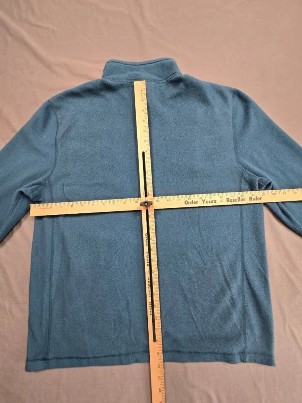 The North Face Mens Large Pullover Jacket Blue Half-Zip Lightweight Fleece